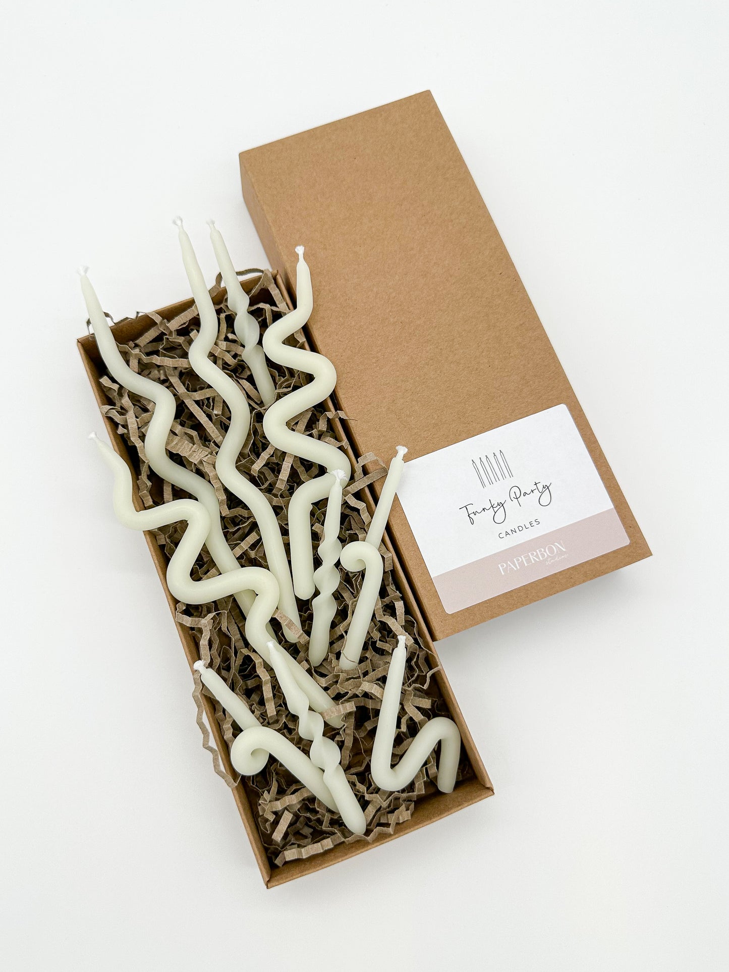Funky Party Hand-Dipped Candles